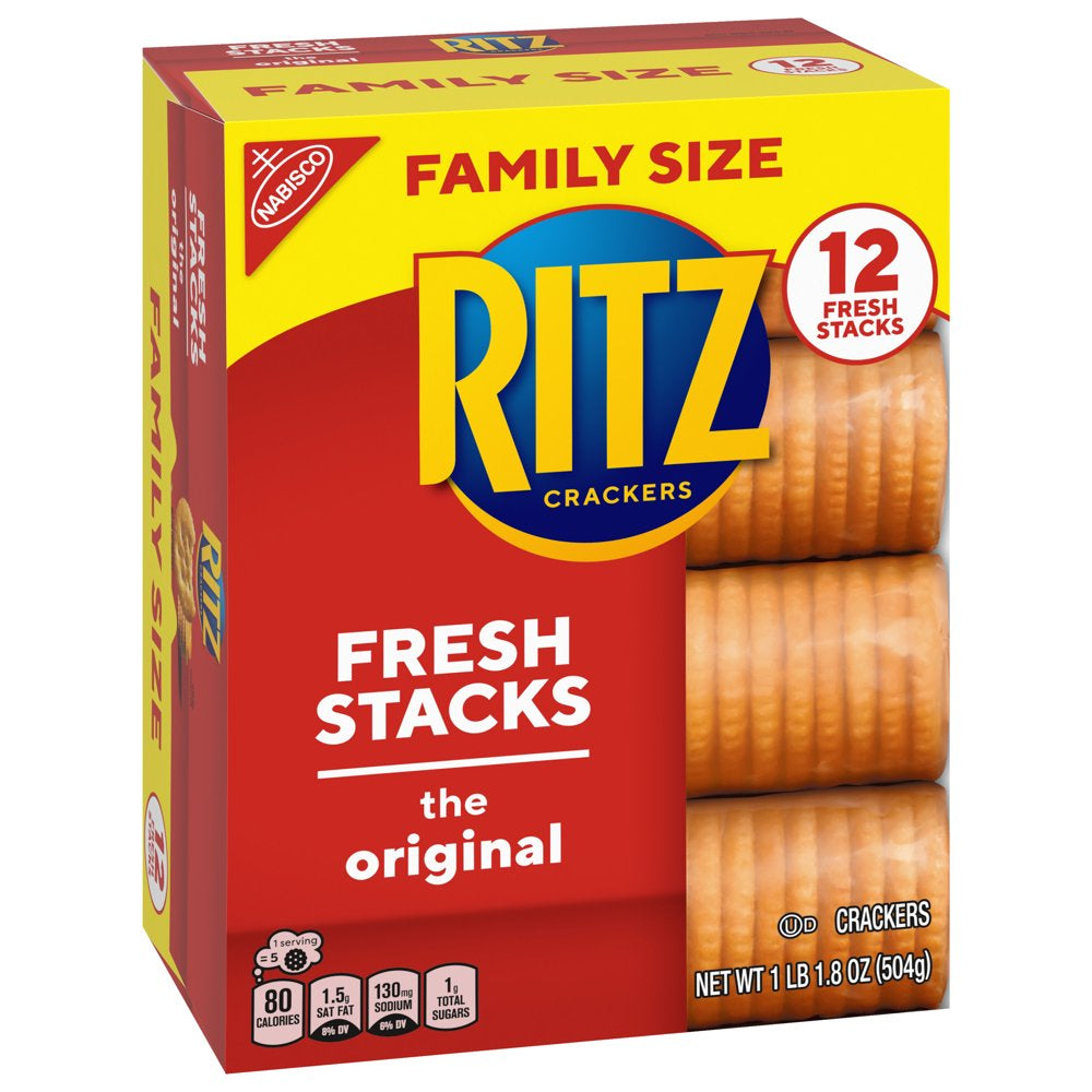 RITZ Fresh Stacks Original Crackers, Family Size, 17.8 Oz