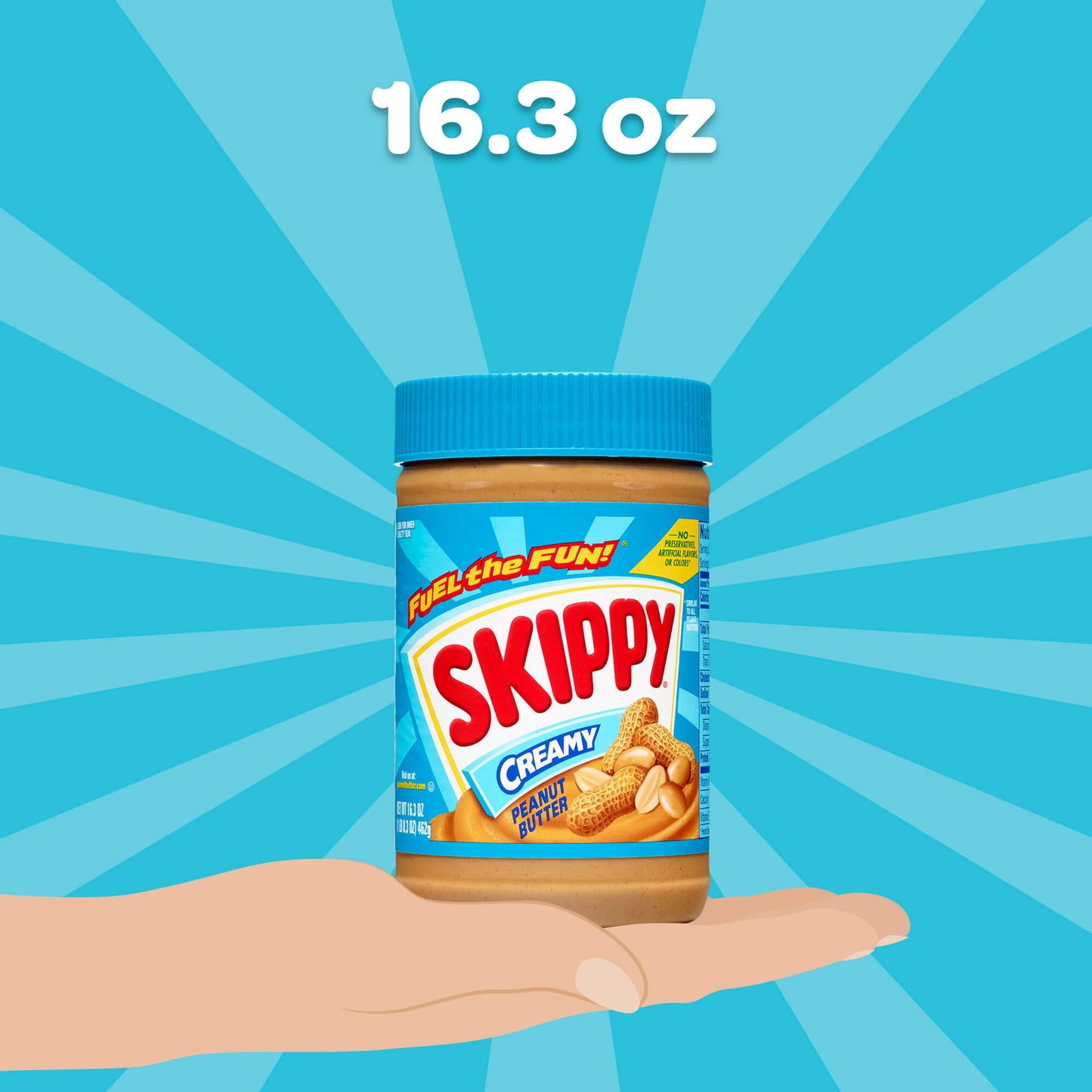 Skippy Creamy Peanut Butter, 16.3 oz