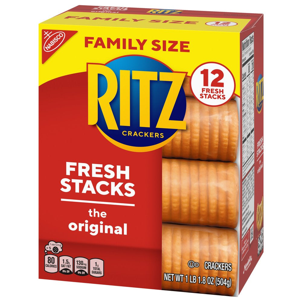 RITZ Fresh Stacks Original Crackers, Family Size, 17.8 Oz